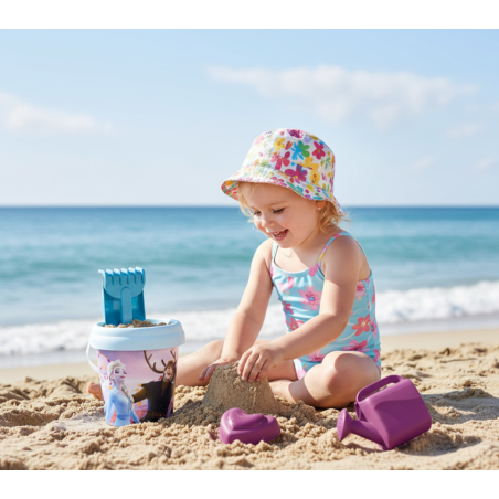 Mochila De Playa Frozen Con Cubo Y Accesorios