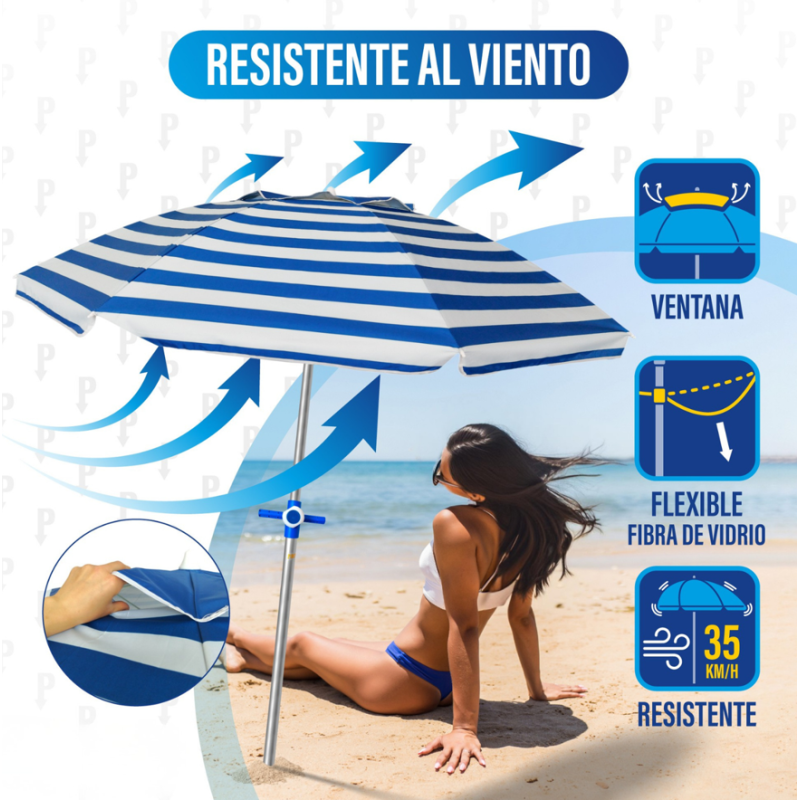 Sombrilla De Playa Altea 2 Metros