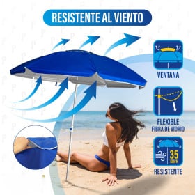 Sombrilla De Playa Arenales 2 Metros De Pincho 2