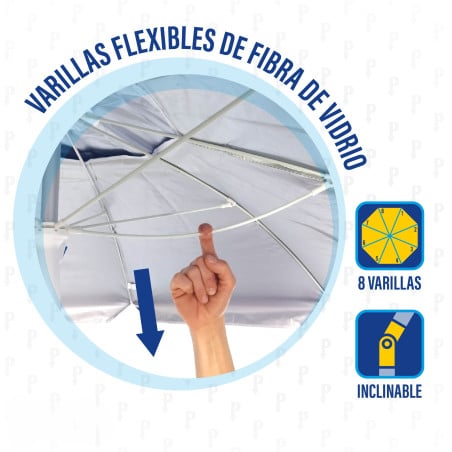 Sombrilla De Playa Arenales 2 Metros