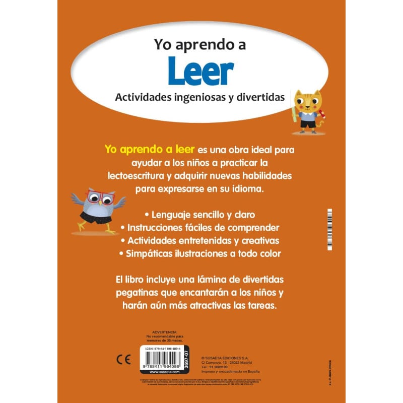 Leer 3-4 Años (Yo Aprendo)
