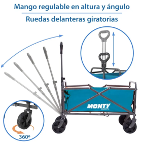 Carretilla con Mango Acero 69x46x87 cm 2