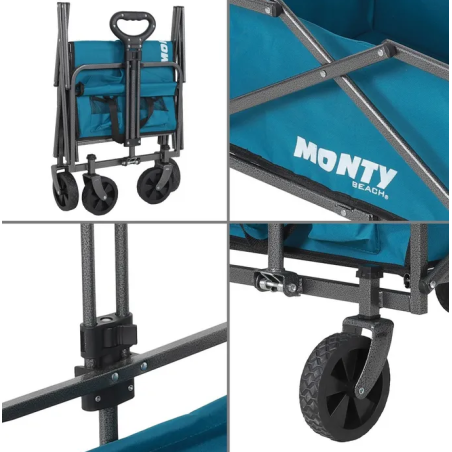 Carretilla con Mango Acero 69x46x87 cm Azul