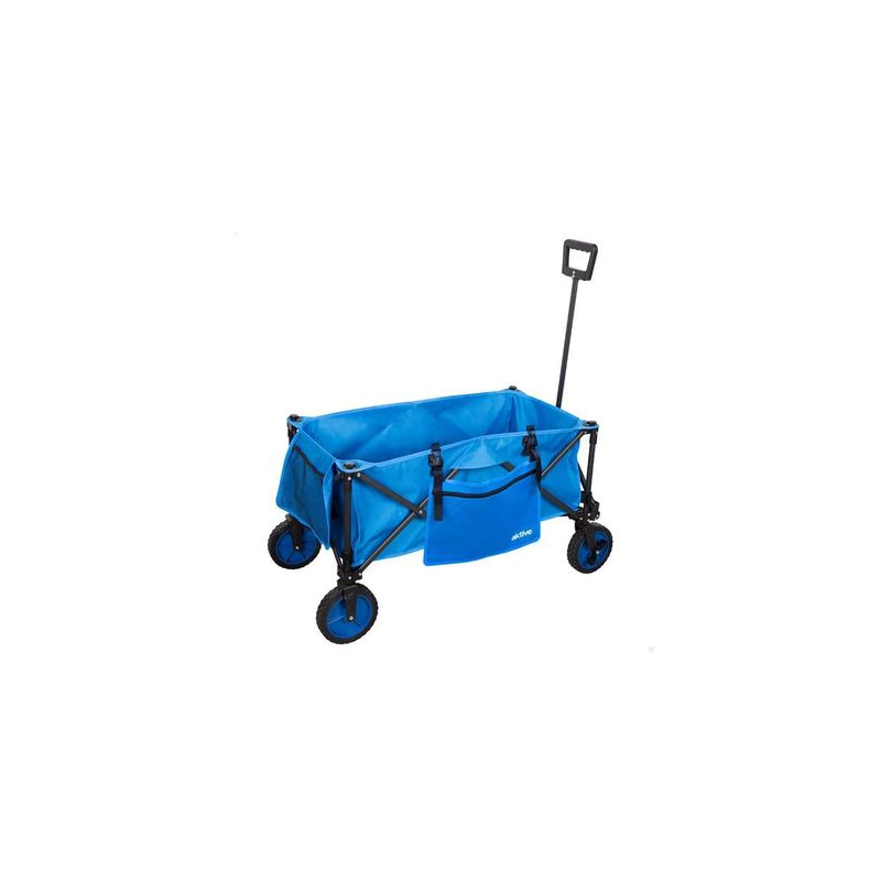 Carro Playa Plegable con Bolsillo 88x47x53 cm