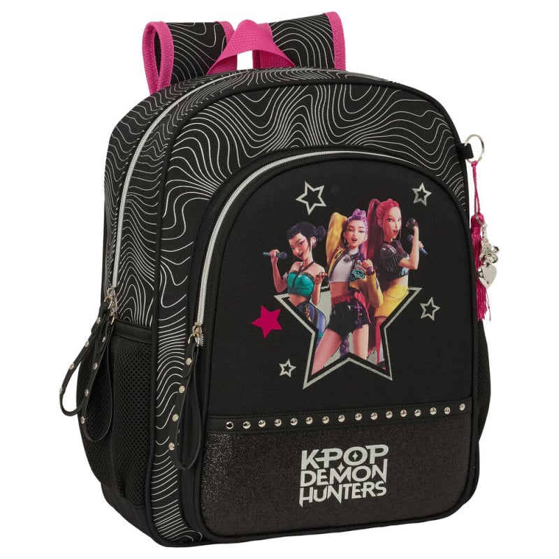 Mochila Escolar K-Pop Huntrix Energy 38 Cm De Safta