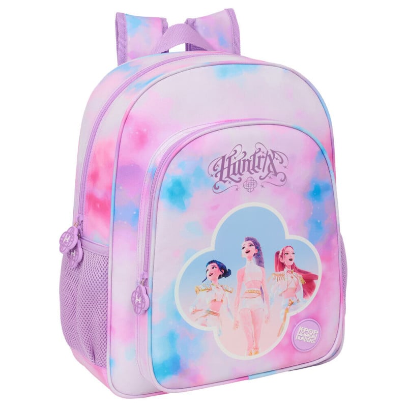 Mochila Escolar Doble K-Pop Huntrix Artist 38 Cm De Safta