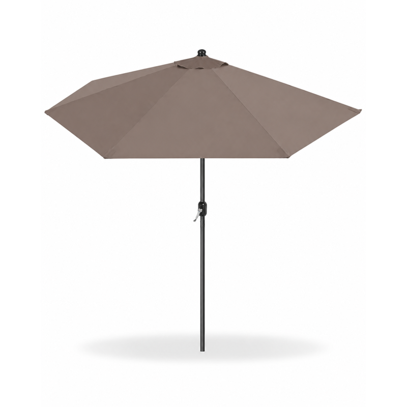 Sombrilla De Jardín Media Luna Topo 270x135 Cm De Fornor