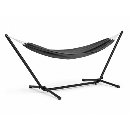 Hamaca Gris Con Soporte 200x150 Cm De Fornor
