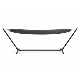 Hamaca Gris Con Soporte 200x150 Cm De Fornor 2