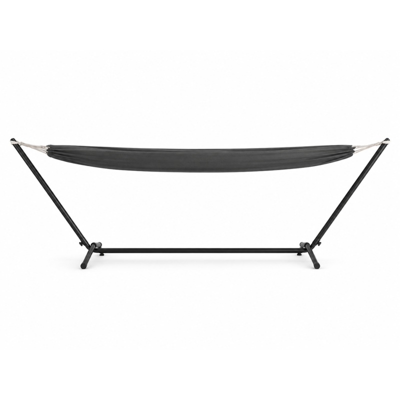Hamaca Gris Con Soporte 200x150 Cm