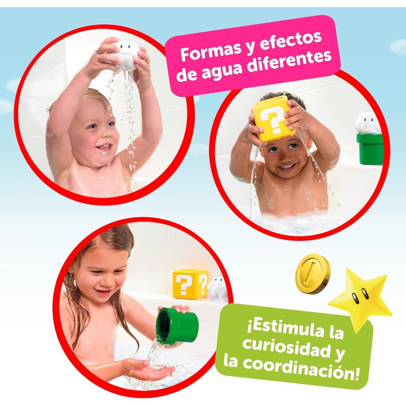 Super Mario Set Apila Y Vierte Agua