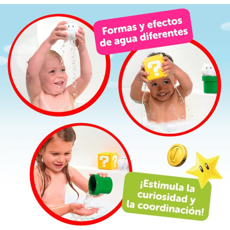 Super Mario Set Apila Y Vierte Agua