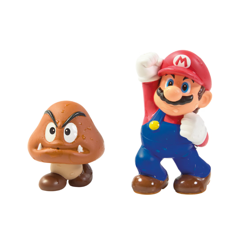 Super Mario Pack De Figuras Para El Baño Surtido