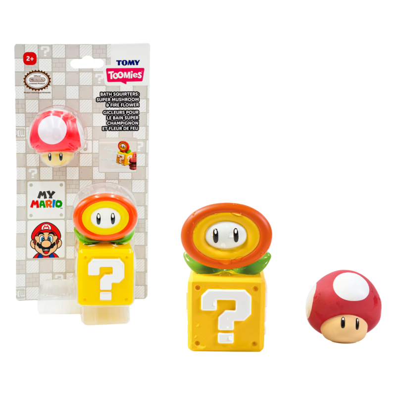 Super Mario Pack De Figuras Para El Baño Surtido