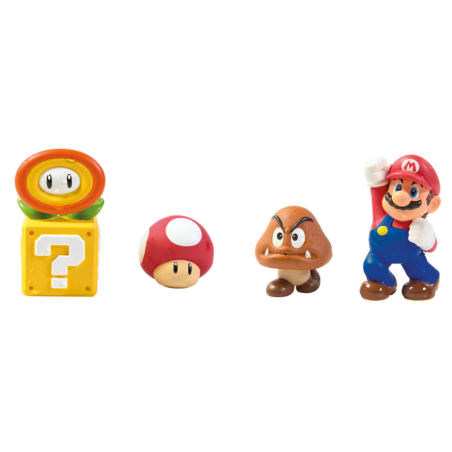 Super Mario Pack De Figuras Para El Baño Surtido