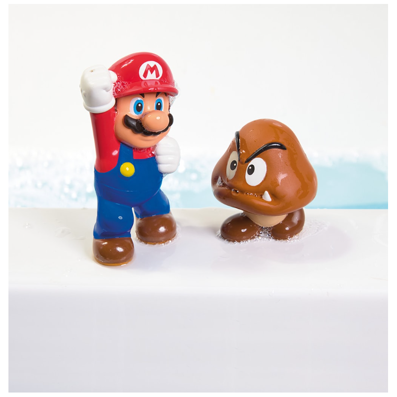 Super Mario Pack De Figuras Para El Baño Surtido