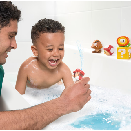 Super Mario Pack De Figuras Para El Baño Surtido