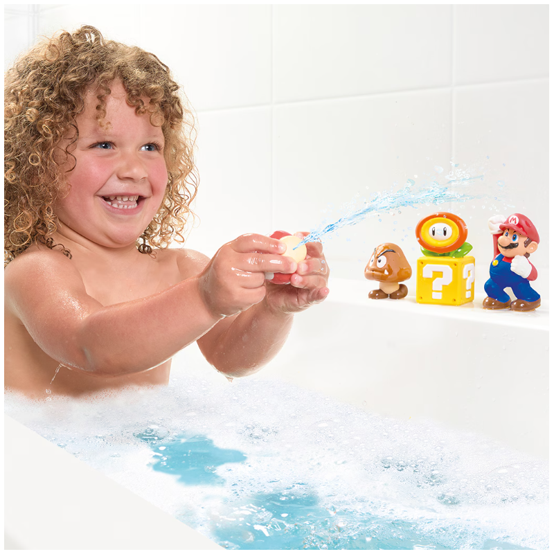 Super Mario Pack De Figuras Para El Baño Surtido