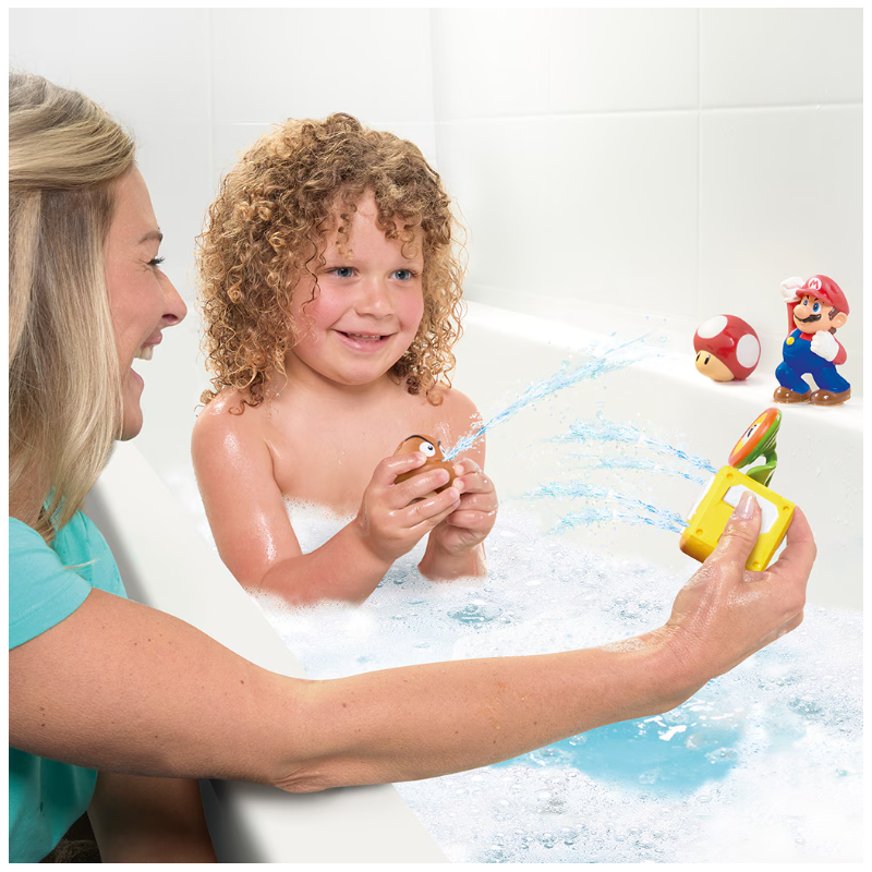 Super Mario Pack De Figuras Para El Baño Surtido