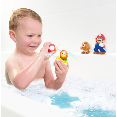 Super Mario Pack De Figuras Para El Baño Surtido