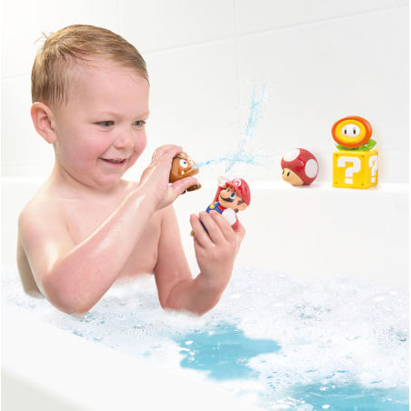 Super Mario Pack De Figuras Para El Baño Surtido