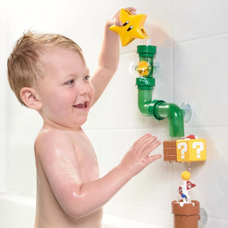 Super Mario Set De Tuberias Para El Baño
