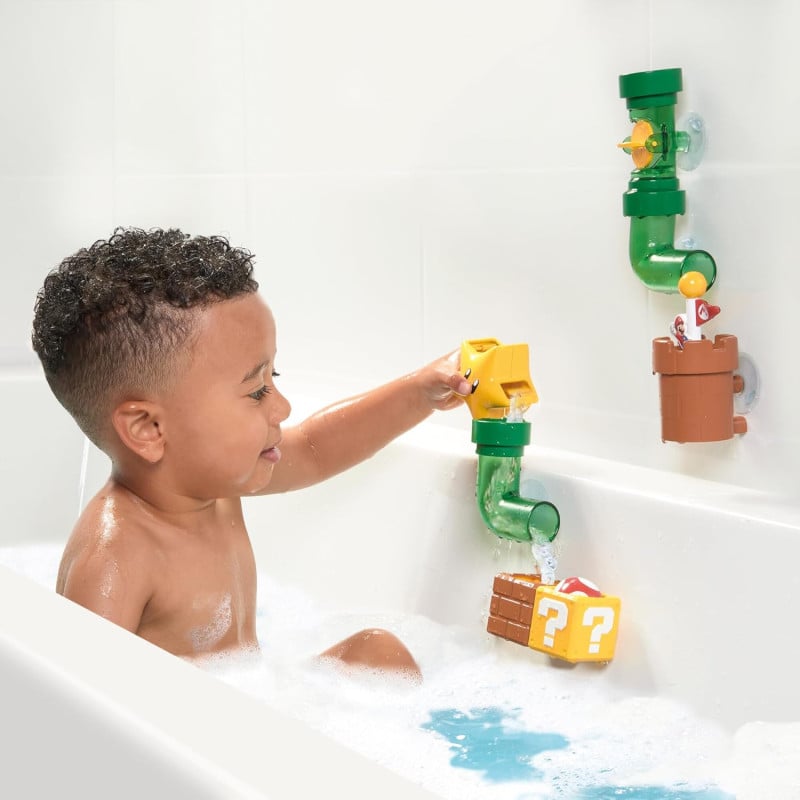 Super Mario Set De Tuberias Para El Baño