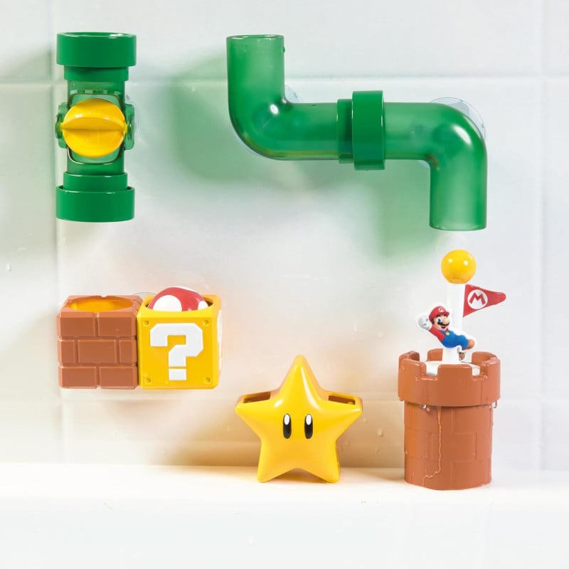Super Mario Set De Tuberias Para El Baño