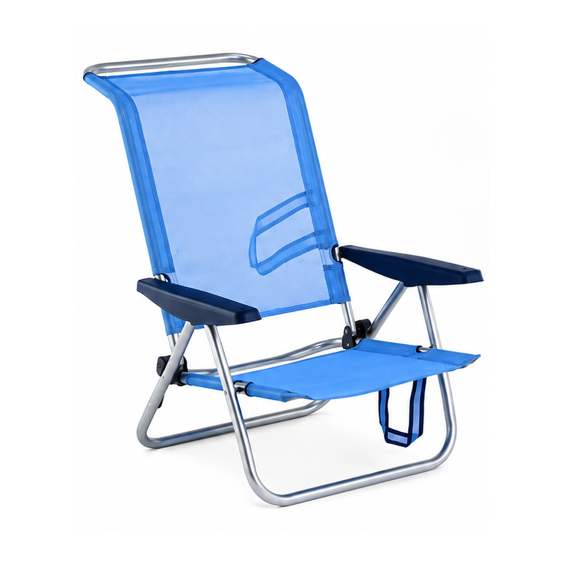 Silla Playa Eredu Alum/Textileno 3 Posiciones Con Asa