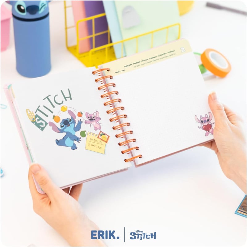 Agenda Escolar 26/27 Stitch Y Angel