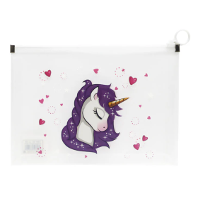 Portadocumentos Con Cremallera Unicornios Surtido De Papelería