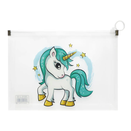 Portadocumentos Con Cremallera Unicornios Surtido