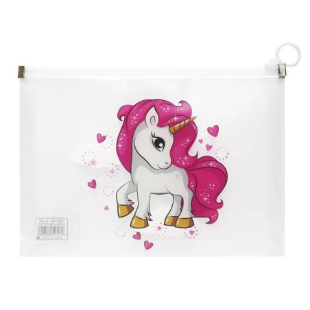 Portadocumentos Con Cremallera Unicornios Surtido
