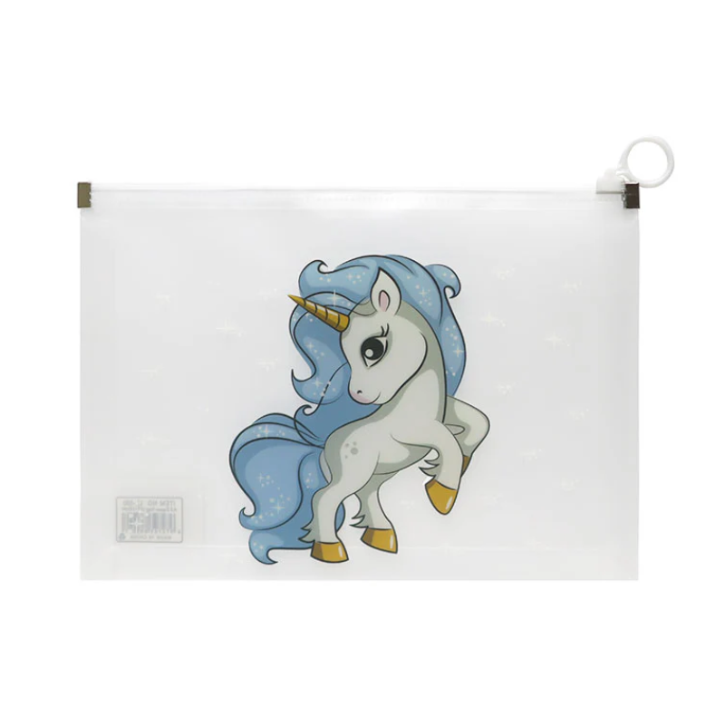 Portadocumentos Con Cremallera Unicornios Surtido