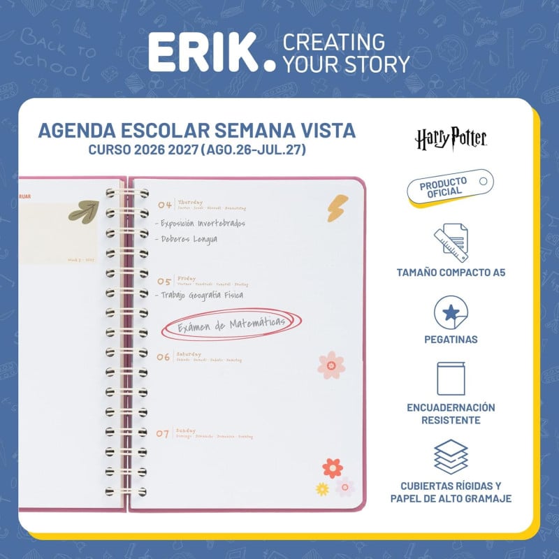 Agenda Escolar 26/27 Harry Potter