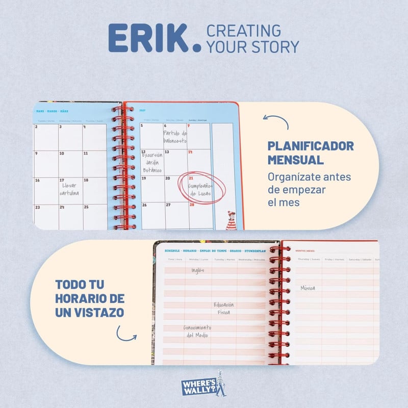 Agenda Escolar 26/27 Donde Está Wally?