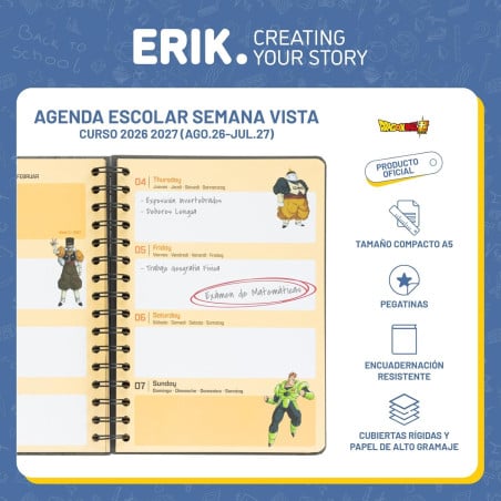 Agenda Escolar 26/27 Dragon Ball