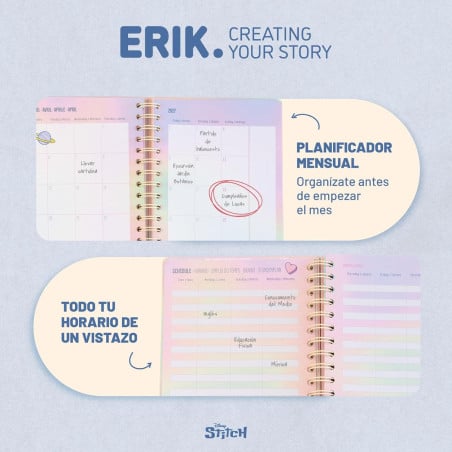 Agenda Escolar 26/27 Disney Stitch Y Angel
