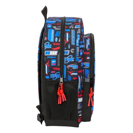 Mochila Escolar Hot Wheels Adaptable A Carro 32 Cm