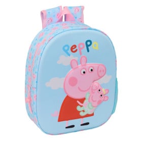 Mochila Infantil Peppa Pig 3D 27 Cm De Safta