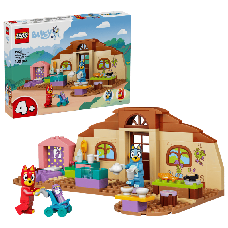 LEGO Bluey Escuela Con Rusty Y Bluey 11221 De LEGO