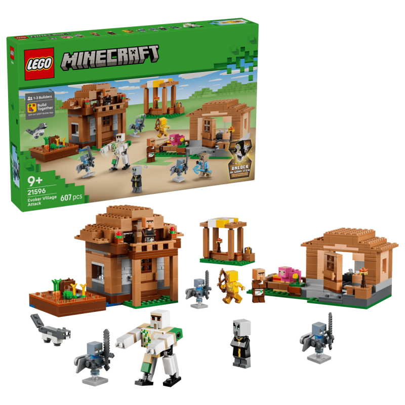 LEGO Minecraft Ataque Del Evocador A La Aldea 21596 De LEGO