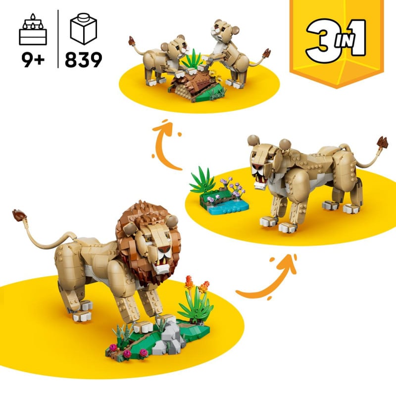 LEGO Creator Fauna Salvaje: León Majestuoso 31386