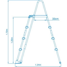 Intex Escalera Escalones Removibles Piscina 2