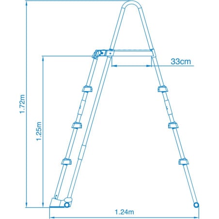 Intex Escalera Escalones Removibles Piscina