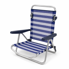 Silla Playa Eredu Alum/Textileno 3 Posiciones Con Asa 2