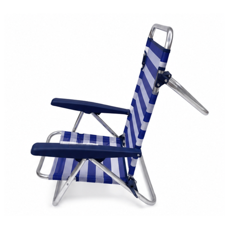 Silla Playa Eredu Alum/Textileno 3 Posiciones Con Asa