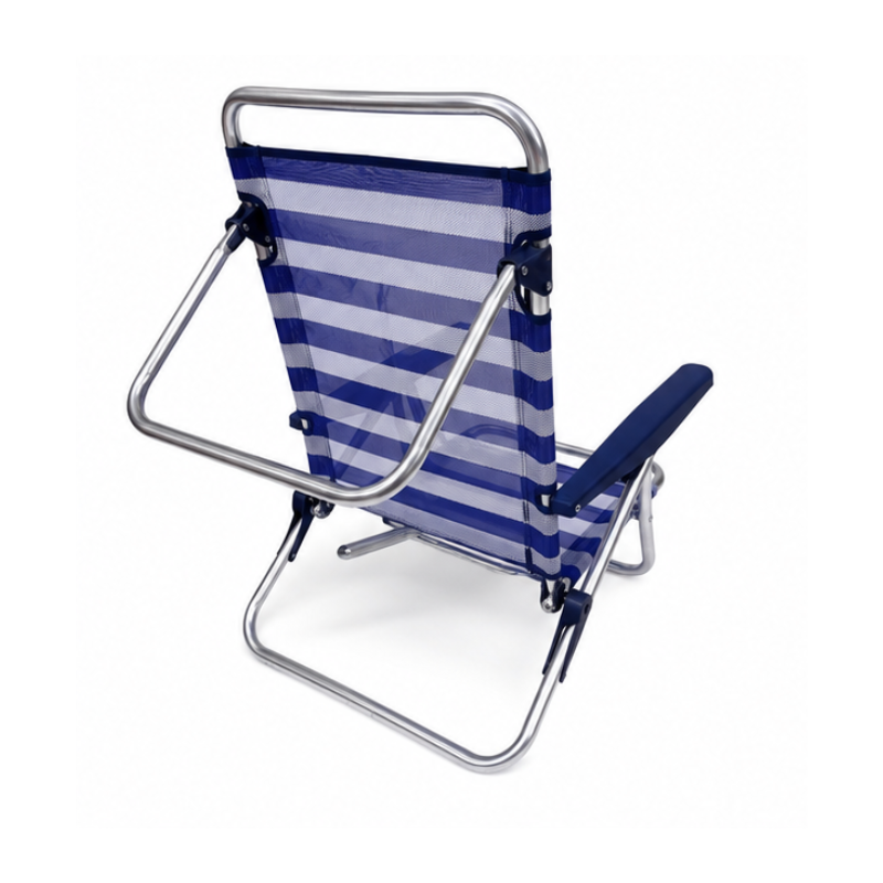Silla Playa Eredu Alum/Textileno 3 Posiciones Con Asa