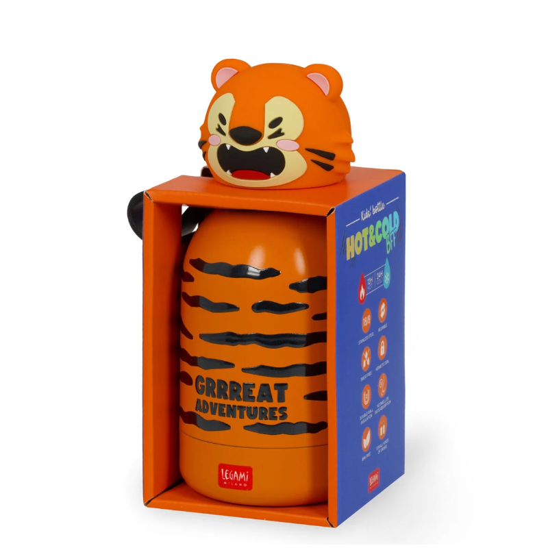 Botella Térmica Infantil Tigre 310 Ml De Legami