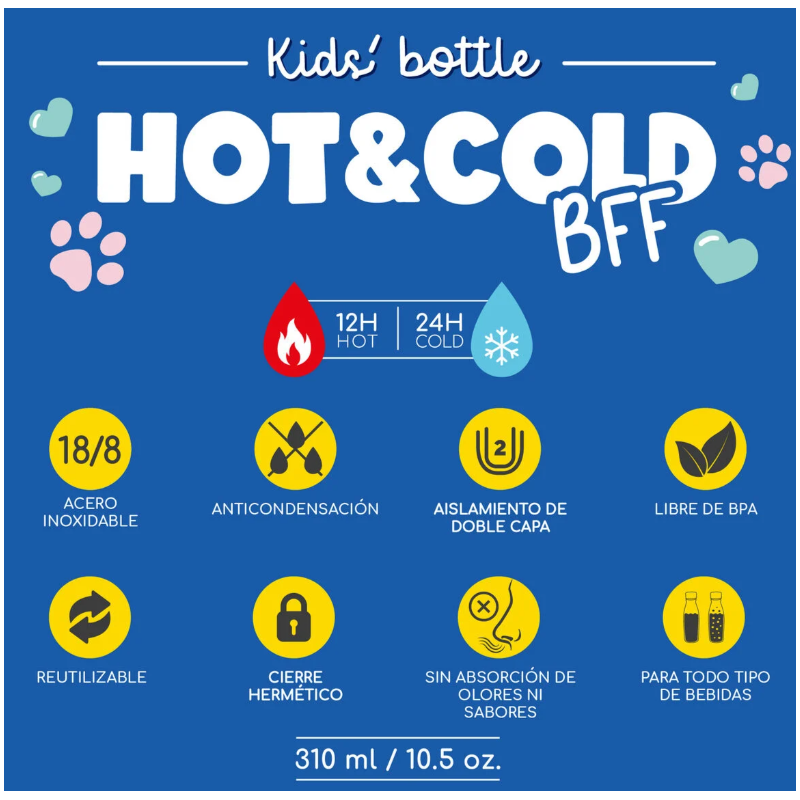 Botella Térmica Infantil Panda 310 Ml
